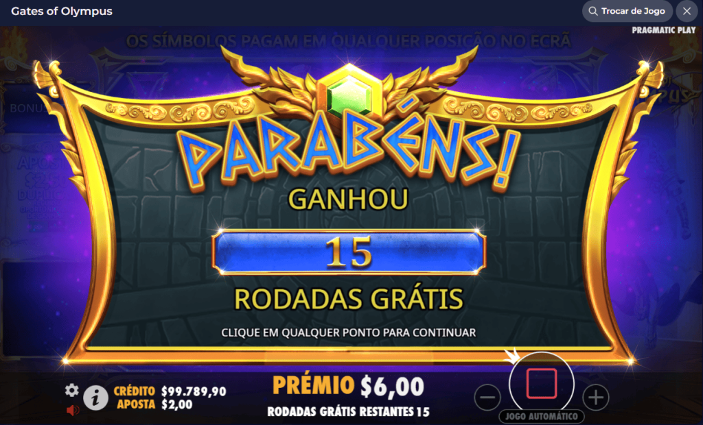 freespins Gates of olympus