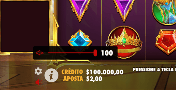 Ajustar o volume de Gates of Olympus